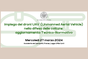 IMPIEGO DEI DRONI UAV (Unmanned Aerial Vehicle) NELLA DIFESA DELLE COLTURE: AGGIORNAMENTO TECNICO-NORMATIVO