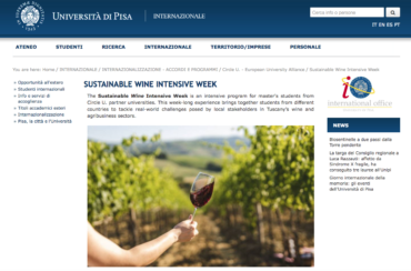 Sustainable Wine Intensive Week 3 – 7 Febbbraio 2025